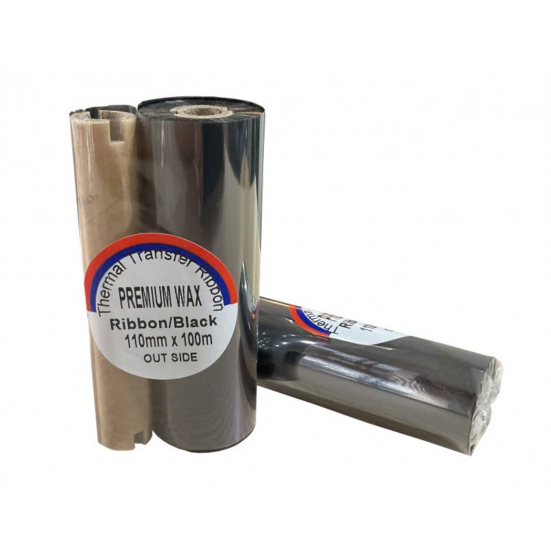 Ruy Băng Mực In Mã Vạch Wax Ribbon 110mm x 100m — ảnh 1