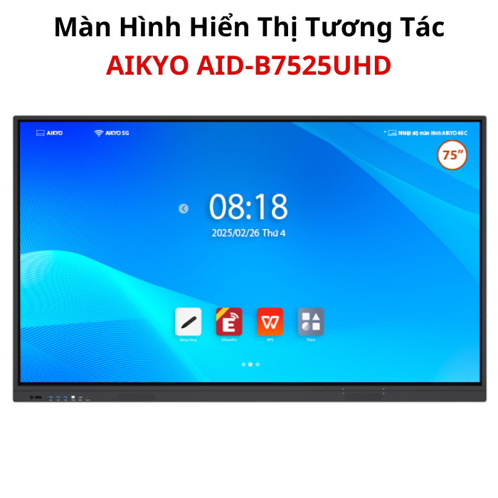 Màn Hình Hiển Thị Tương Tác AIKYO AID-B7525UHD — ảnh 1