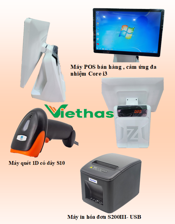 Trọn Bộ Thiết Bị + Phần Mềm Bán Hàng Viethas | Shop Quần Áo, Tạp Hóa, Thú Cưng — ảnh 1