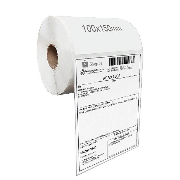 Decal Nhiệt In Vận Đơn Khổ A6 100X150 ( 350 tờ ) — ảnh 1