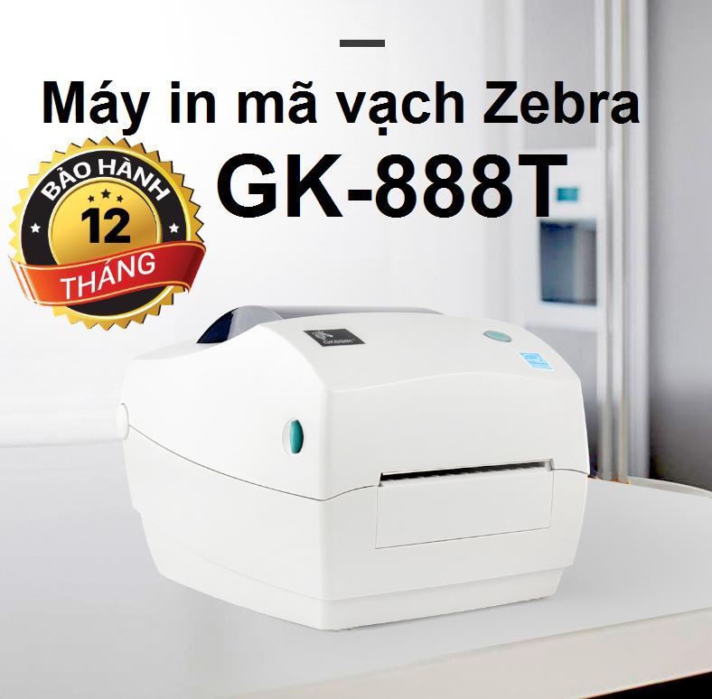 Máy In Mã Vạch Zebra GK888T 105mm Cổng USB — ảnh 1