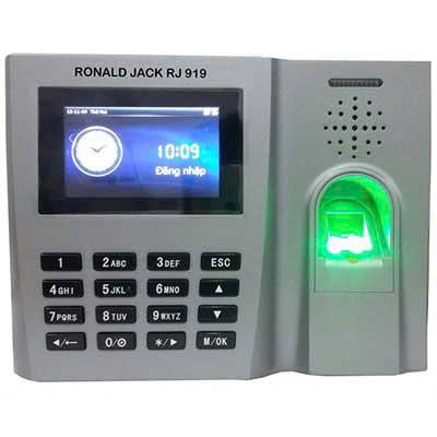Máy chấm công vân tay , thẻ từ Ronald Jack RJ 919 , kèm phần mềm quản lí Mitapro Tiếng Việt Trọn đời — ảnh 1